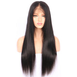 16" -22" Full Lace Straight Wig 180% Density Premium Virgin Human Hair (Natural Color)