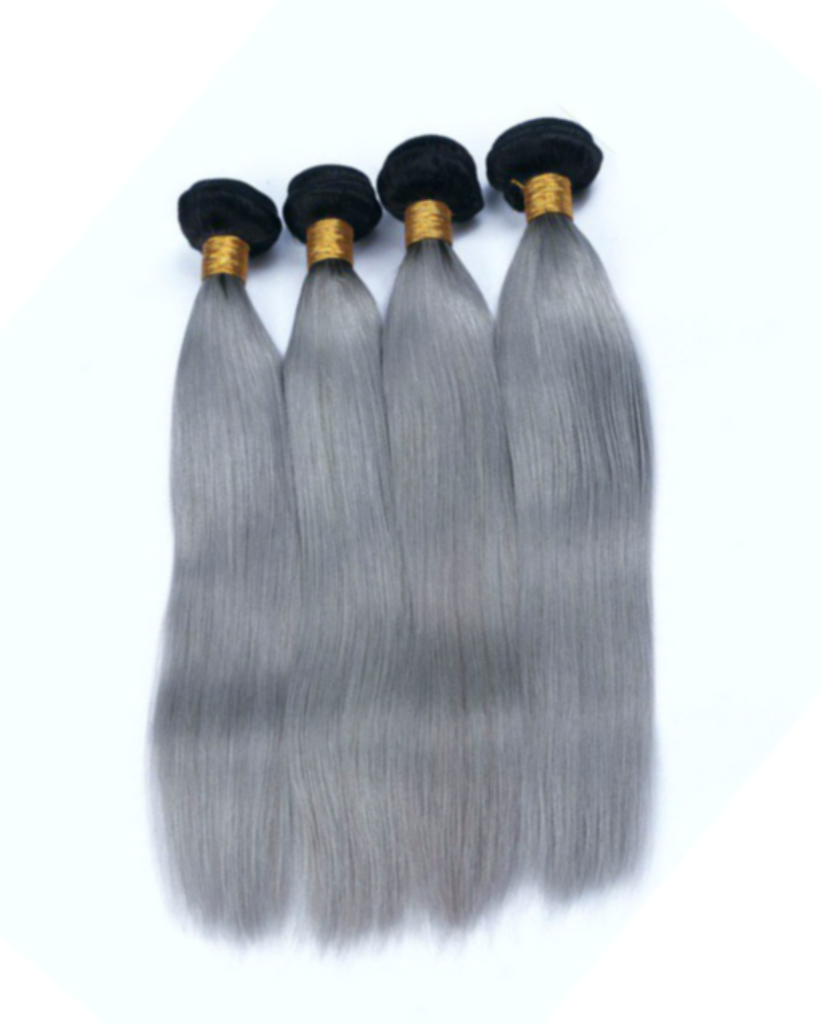3 bundles 20” 1B/GREY BRAZILIAN ?100% HUMAN HAIR Amazon.com : Body Wave Human hair Bundles with Closure (14  main image 4