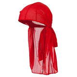 Durag Men Head Cap Cover Black White Red Blue