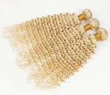 Premium Virgin Hair Ombre Natural Color to Blonde Deep Wave 14"-18" Long