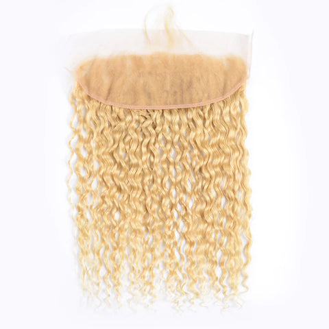 Bleach Blonde 613 Lace Frontal Virgin Remy Hair Ear To Ear