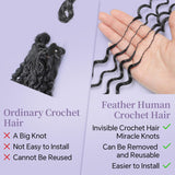 20" Burmese Curls Crotchet Braiding Premium Virgin Human Hair