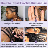 20" Burmese Curls Crotchet Braiding Premium Virgin Human Hair