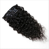 20" 130 grams Natural Color Raw/virgin human hair curly set