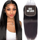 12"-22" HD Lace Closure 5"x5"Premium Virgin Remy Hair All Styles Group Listing