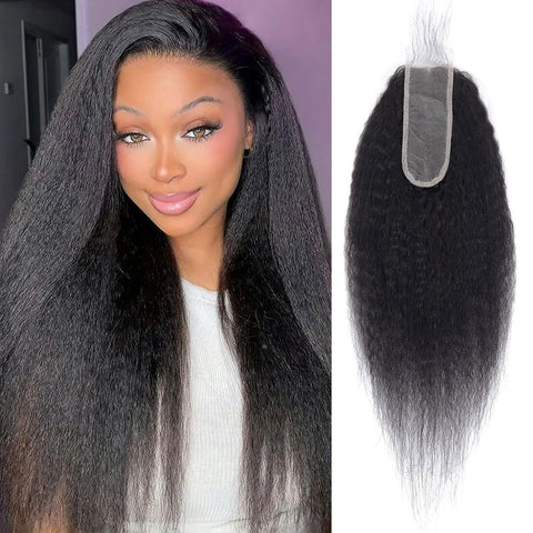 14"-16" 2x6 HD Lace Closure Yaki/Kinky Straight Blowout