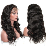 16" -22" Full Lace Bodywave Wig 180% Density Premium Virgin Human Hair (Natural Color)