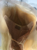 14"-22" Full Lace Wig Premium Virgin Human Hair (Blonde #613)