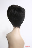 Cheap wig with bang side swept