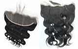 Transparent or HD Lace frontal Closure 12" 14" 16" 18" 20" 22"- Bodywave (Ear to Ear 13" x 4")