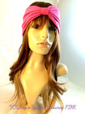 Head Wrap PLUSH PINK Turban Boho