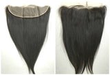 Transparent Lace frontal Closure 12" 14" 16" 18" 20" 22"- Straight (ear to ear 13" x 4")