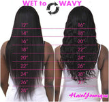 12"-22" Wet and Wavy (Straight to Kinky Curly) Virgin Human Hair Bundles