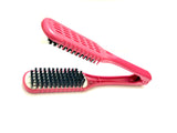 Flat iron hair brush accessory