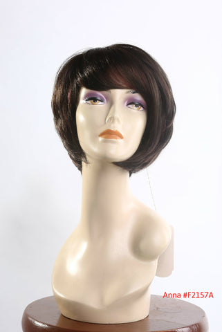 Cheap Mid Length Bob Wig two toned color