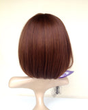 Cheap wig chocolate brown synthetic high quality