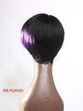 Short pixie cut wig cheap ombre synthetic