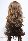 Long curly brown blonde ombre wig cheap