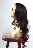 Cheap curly ombre wig long layered