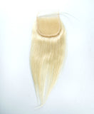Virgin Hair Platinum Blonde Straight Bundles (#613) 12"-24"