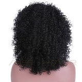 wig off black culry natural look mid length