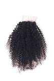 14"-16” Top Closure Kinky Curly Premium Virgin Remy Human Hair