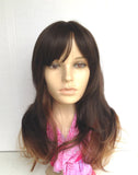 Long midlength ombre two toned wig