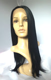 20" long lace front wig straight