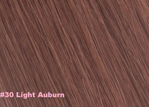 Auburn color yaki human hair weave