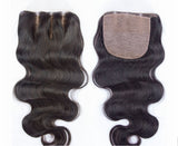 14" inch top lace closure brazilian virgin remy human hair 