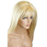 full lace wig virgin human hair body wave blonde #613