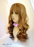 High quality synthetic wig long ombre blonde brown