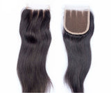 Top lace closure silky straight unprocessed