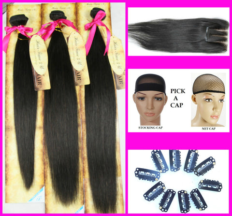 Make your own wig with closure and bundles
